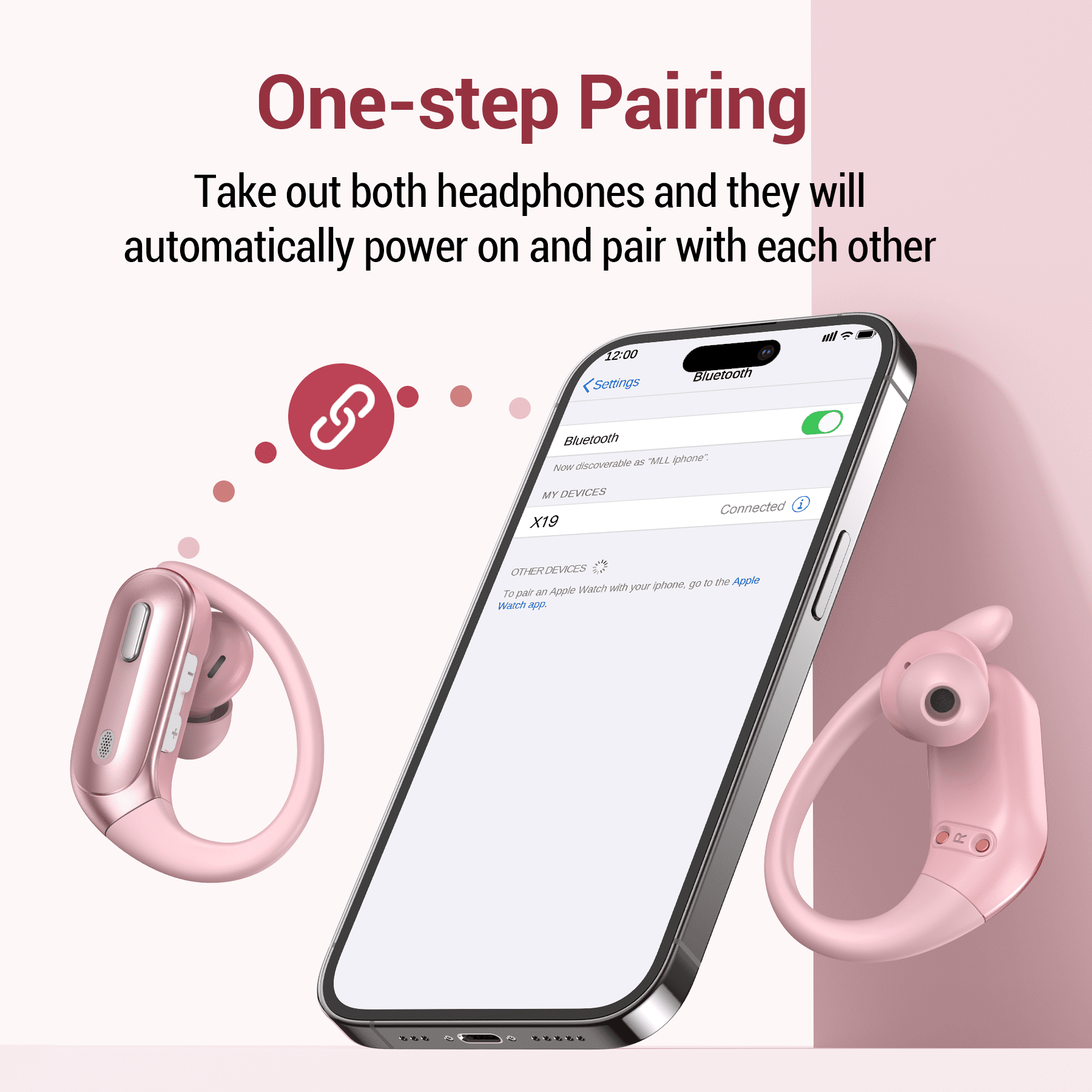 VEAT00L Active Noise Cancelling Ear Buds Wireless Earbuds 75H Playtime Bluetooth Headphones with LED Display Case, Deep Bass Fitness Earphones Gym Running Workout, IP7 Over Earbuds with Earhook